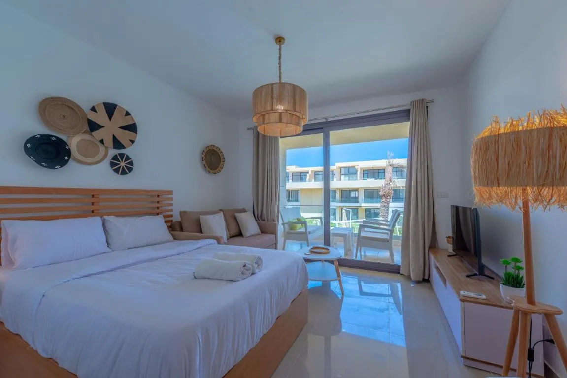 Image of Boho-Chic Studio Apartment in G-Cribs, Pool View