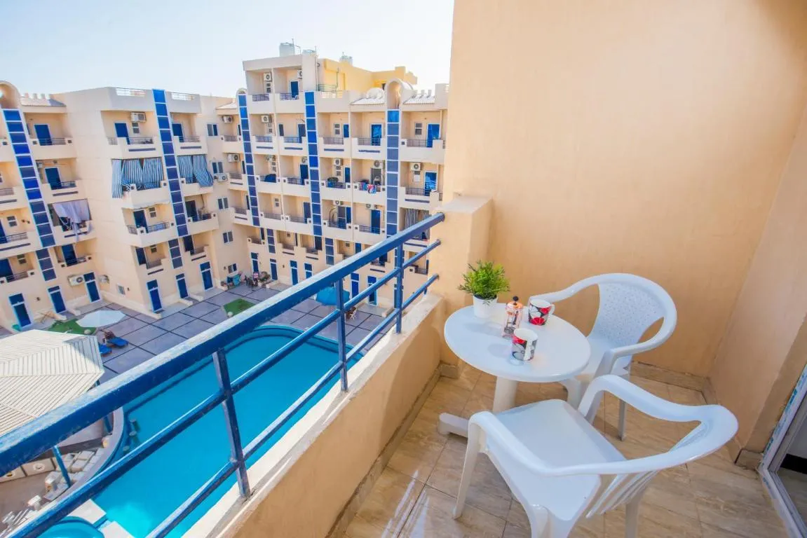 Image of Pool View Near El Gouna With Top Floor Balcony & Kitchen – 2 x Large Pools – European Standards – Tiba Resort C34